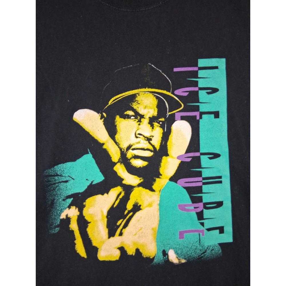 Ice Cube Mens Shirt 3XL Black Rap Tee‎ Peace Graphic Street Wear Music Casual